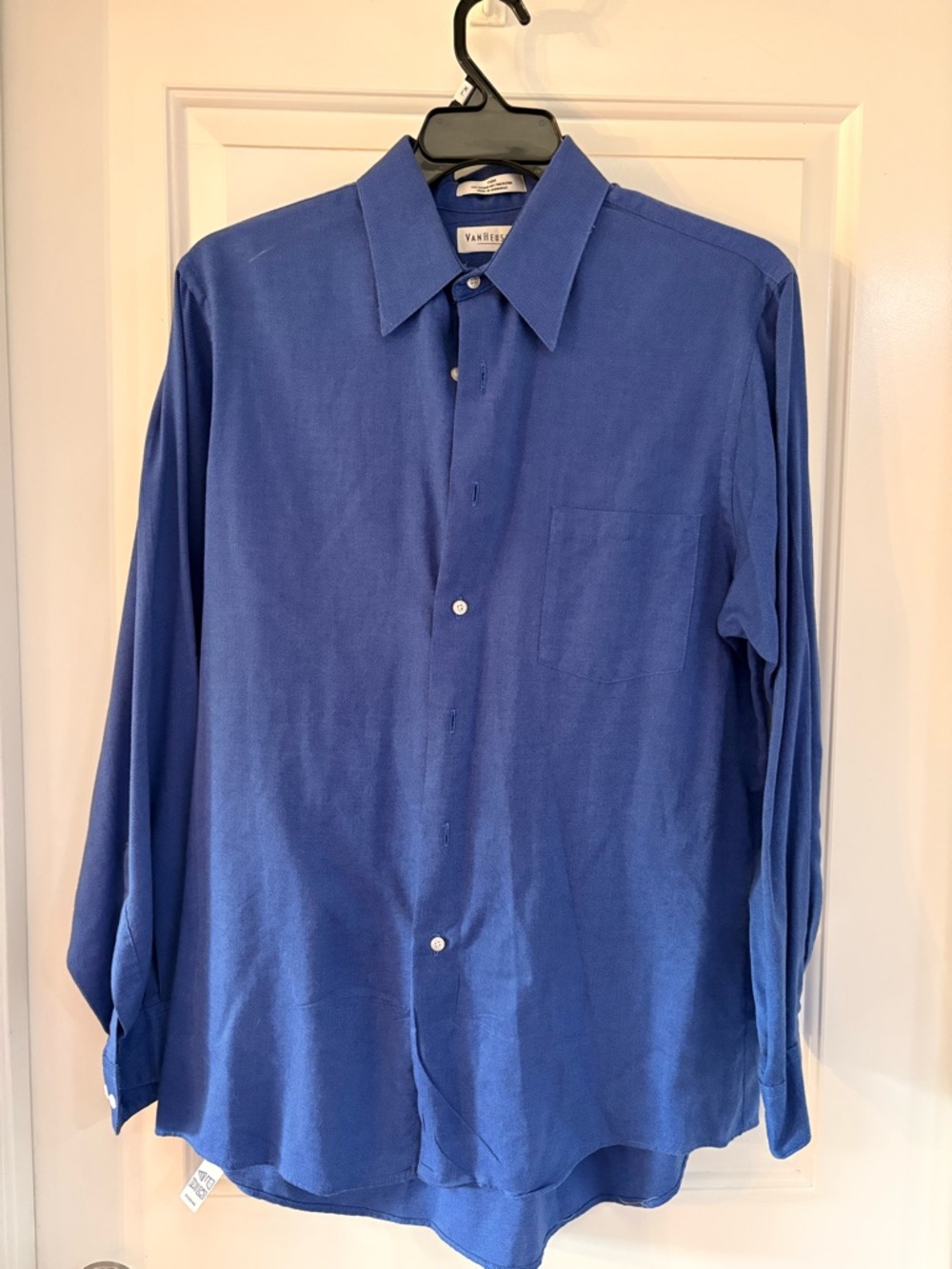 Van Heusen Royal Blue Long Sleeve Button-Down Shirt